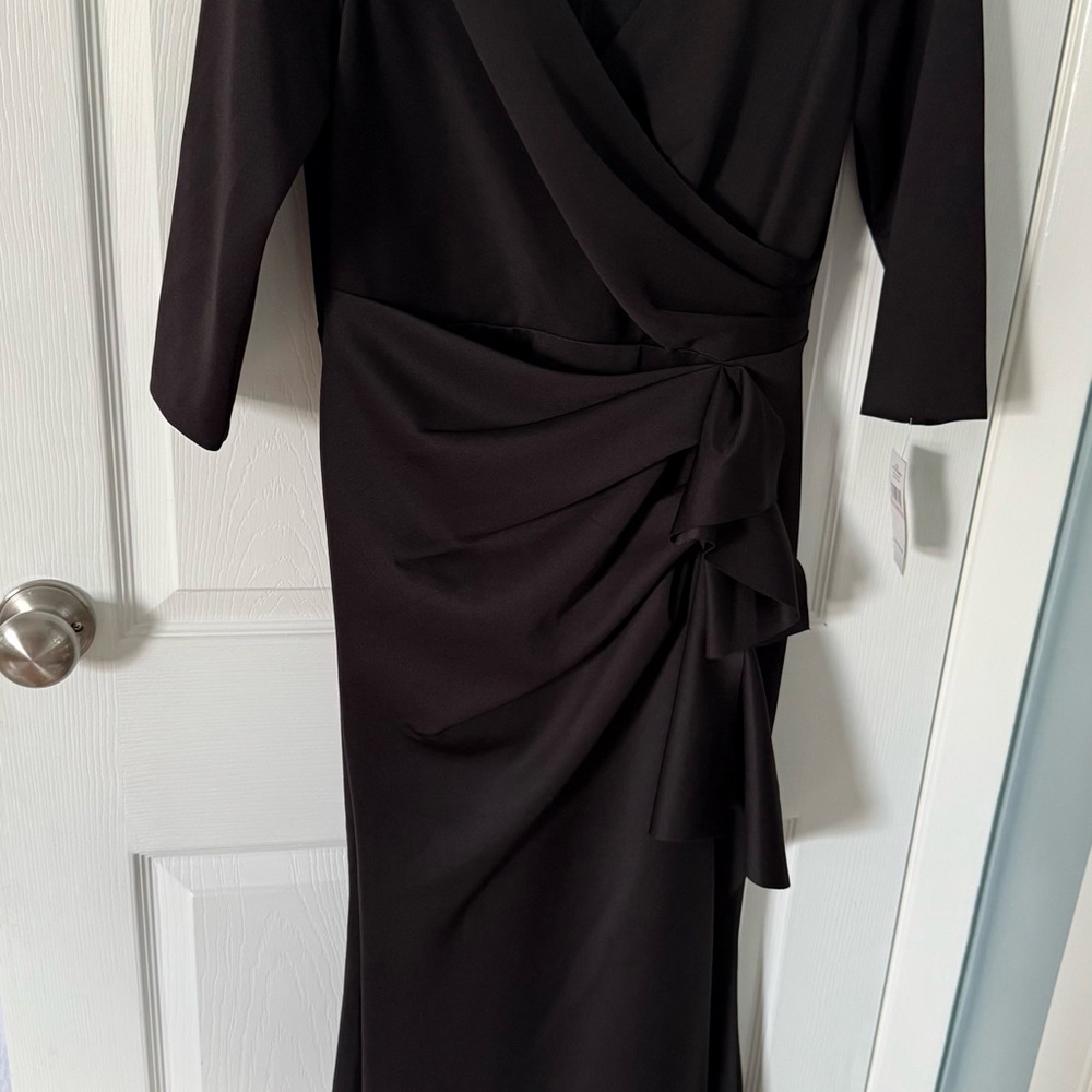 Alex Evenings Black Long Sleeve Dress